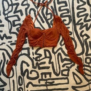 SHEIN going out top with halter tie